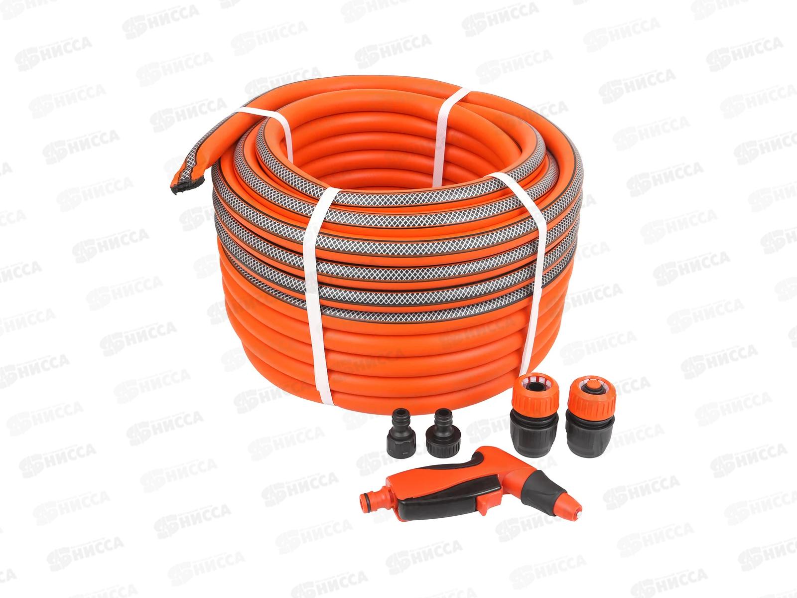 Набор для полива со шлангом Жук классик 25м 3/4&quot и регулируемым пистолетом поливочным Жук Эрго