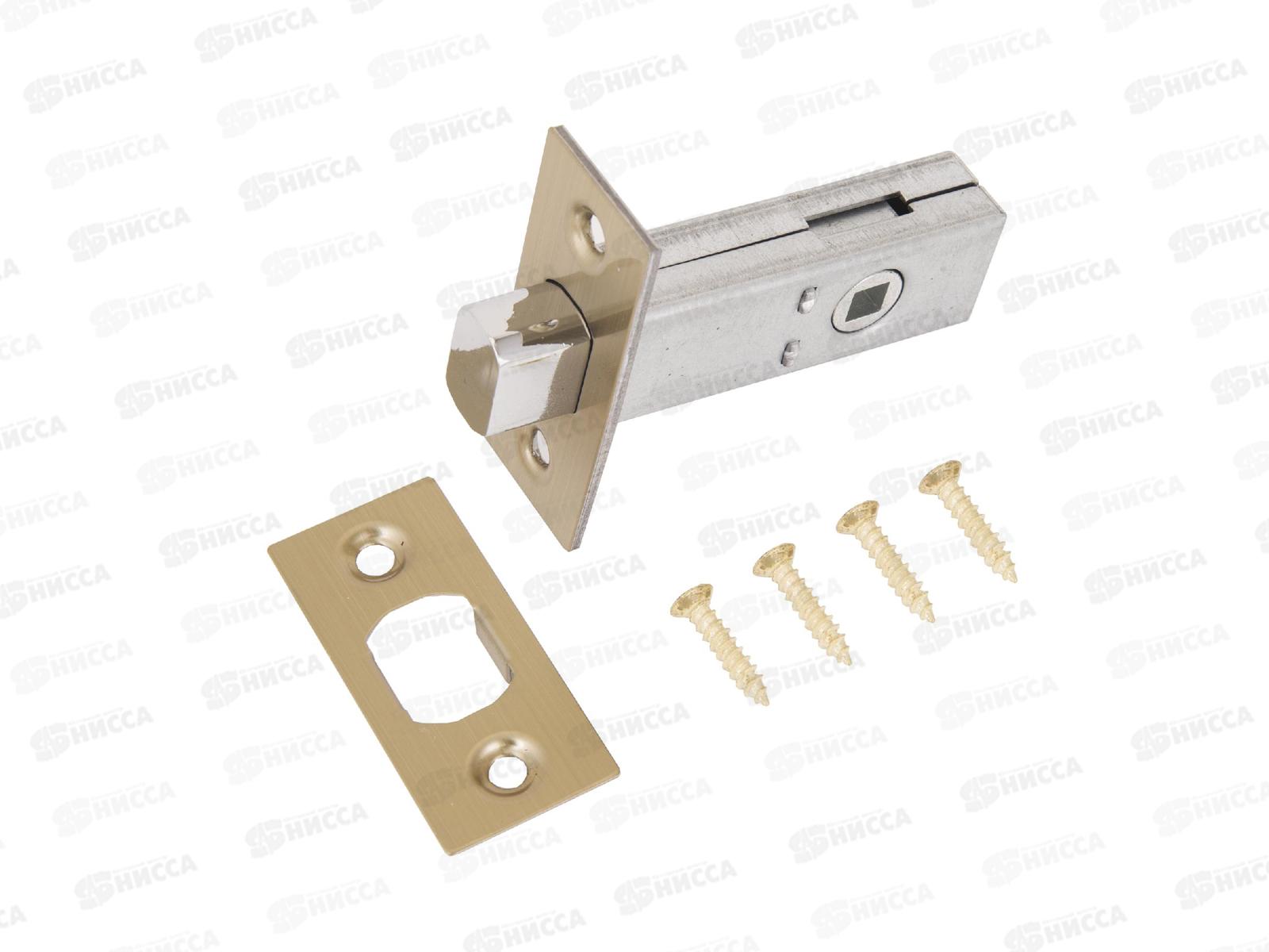 Задвижка Аллюр АРТ LB45-6 SB мат.золото 6мм б/руч *100 11233