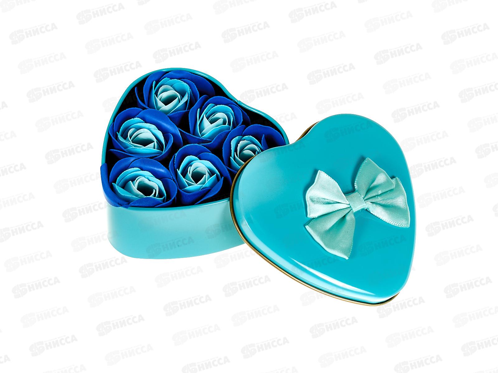 Набор под. &quotБело-синие розы&quot 6 мыльных лепестка 6962297