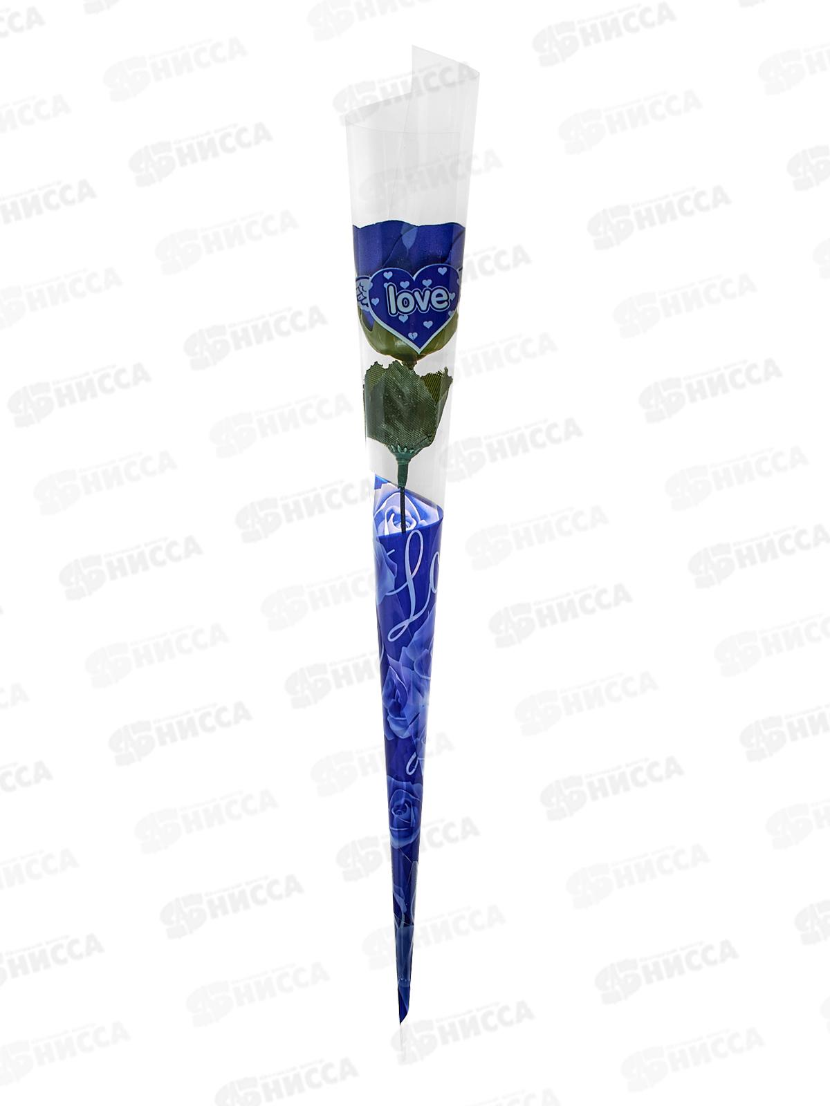 Мыльная роза фиолетовая синяя на стебле 6962334