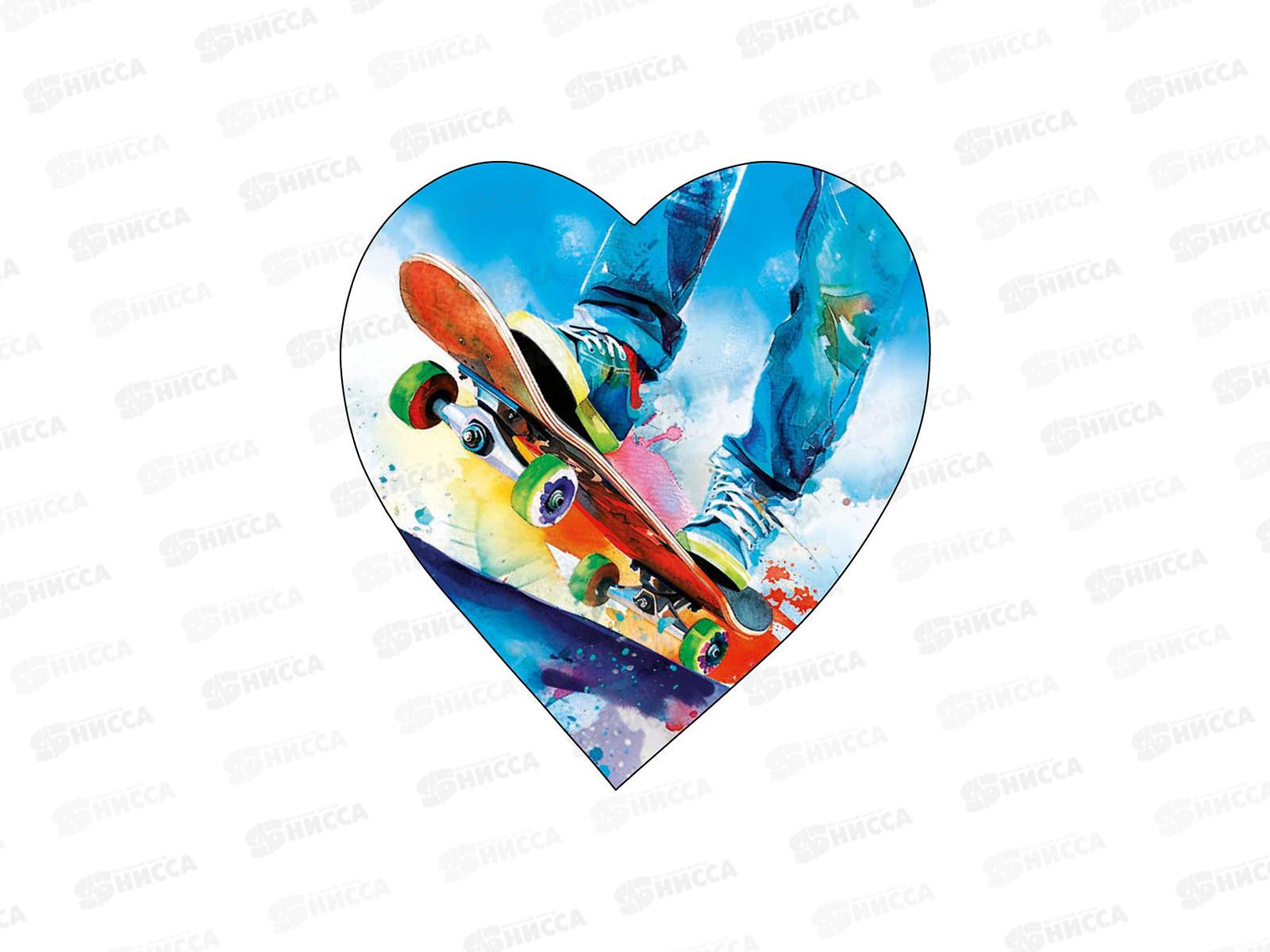 Открытка мини Скейтборд С Дн.Св.валентина 0219.712