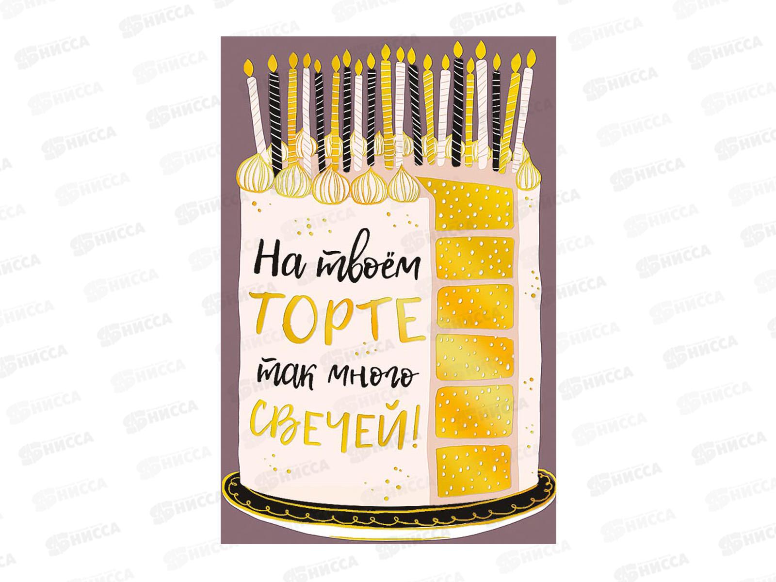 Открытка 121*183 На твоем торте так много 0480.397