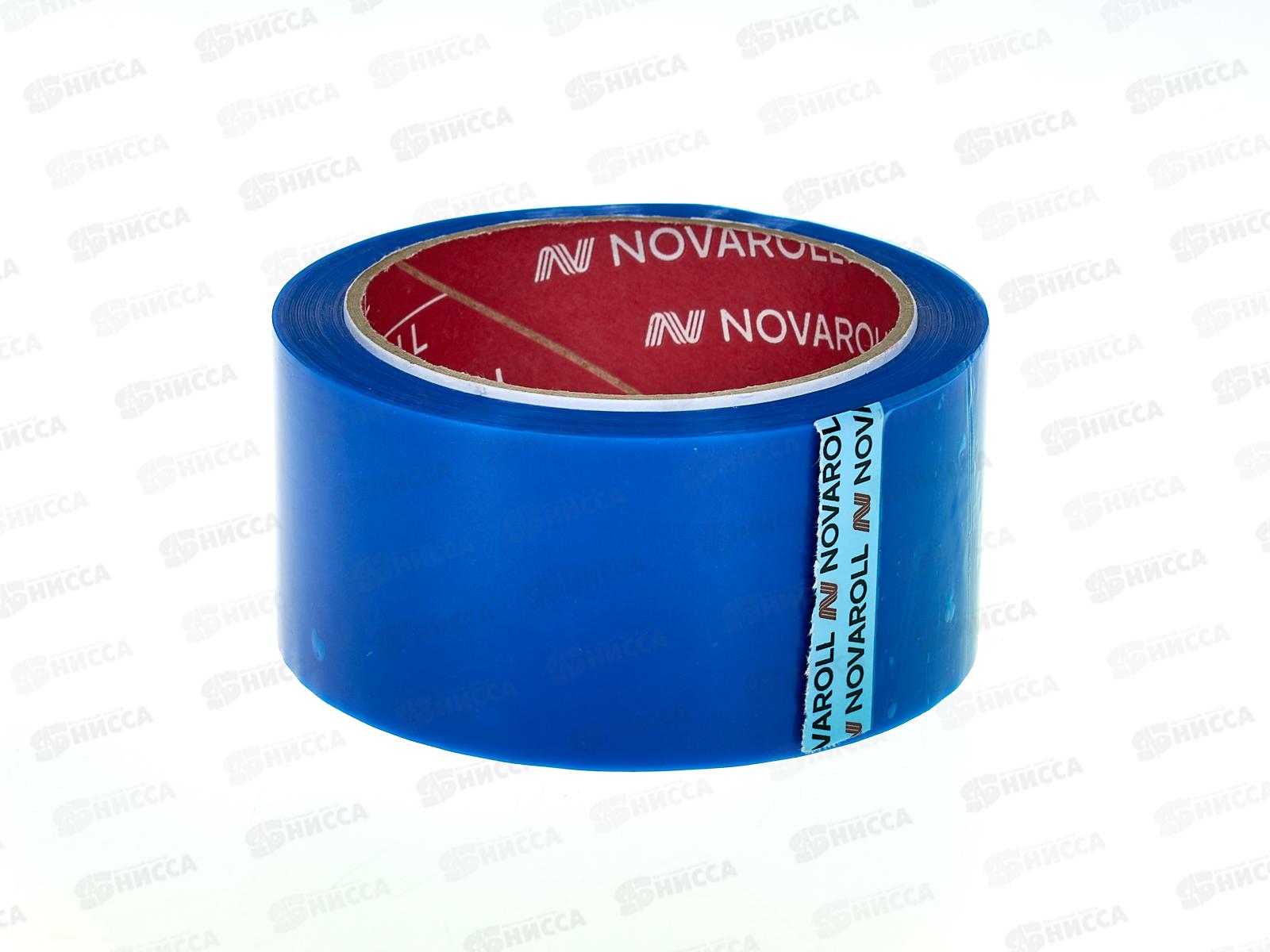 Скотч 48*66м прозрачный цветной НОВА РОЛЛ 38мкм, синий, 0140-0040 *36