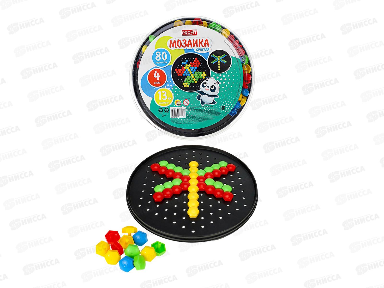 Мозаика круглая 80шт, М-4434 ТМ Profit  *24