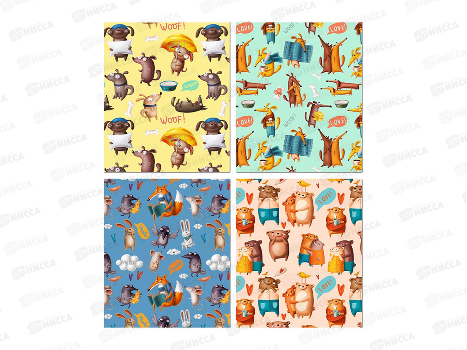 Тетрадь 60л кл. ПЛН Fany Pattern, мет.греб., 2907-60*30