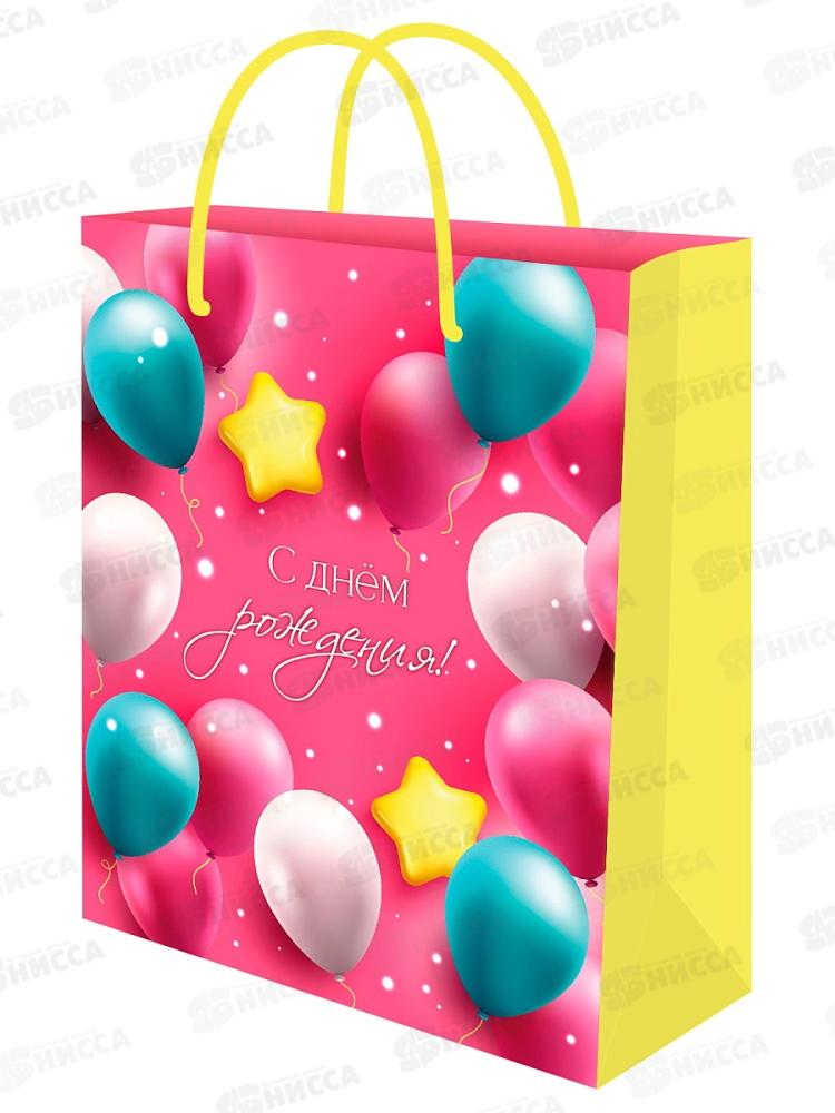 Пакет подарочный MI 26,4х32,7х8см Яркие шарики, ППК-7850  *12