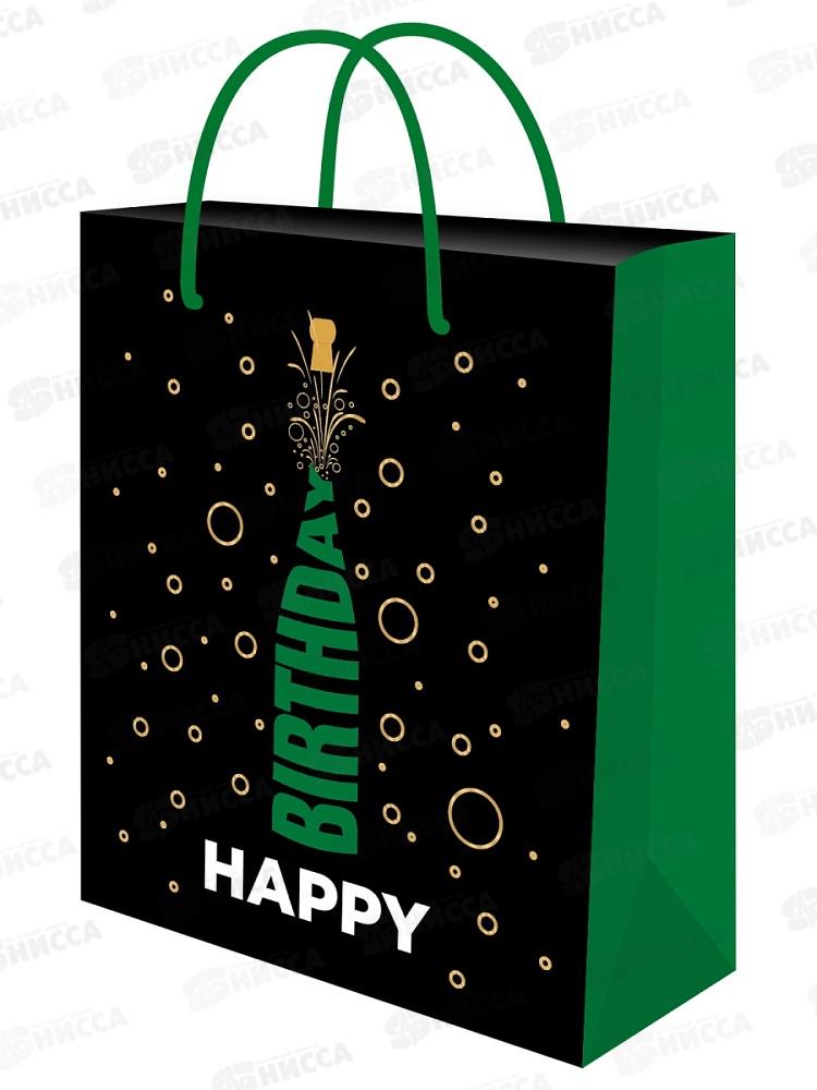 Пакет подарочный MI 26,4х32,7х8см (L) Веселый праздник ППК-7865 *12