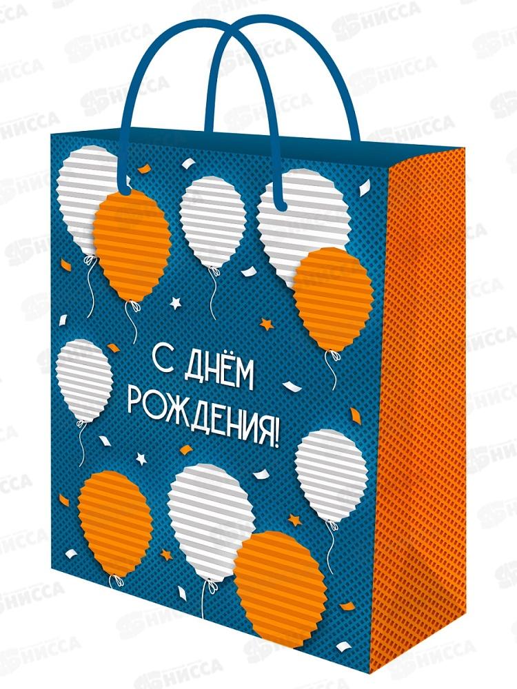 Пакет подарочный MI 26,4х32,7х8см (L) Воздушные шары ППК-7845 *12