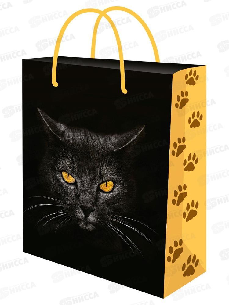 Пакет подарочный MI 26,4х32,7х8см Кот, ППК-7840 *12