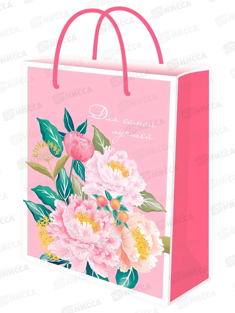 Пакет подарочный MI 26,4х32,7х8см Красивый букет, ППК-7856 *12