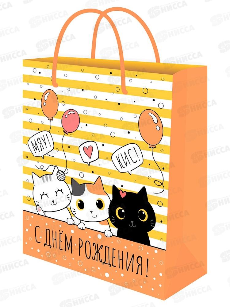 Пакет подарочный MI 26,4х32,7х8см Милая компания, ППК-7821 *12