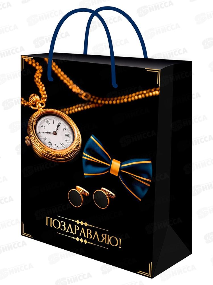 Пакет подарочный MI 26,4х32,7х8см Стиль, ППК-7832 *12