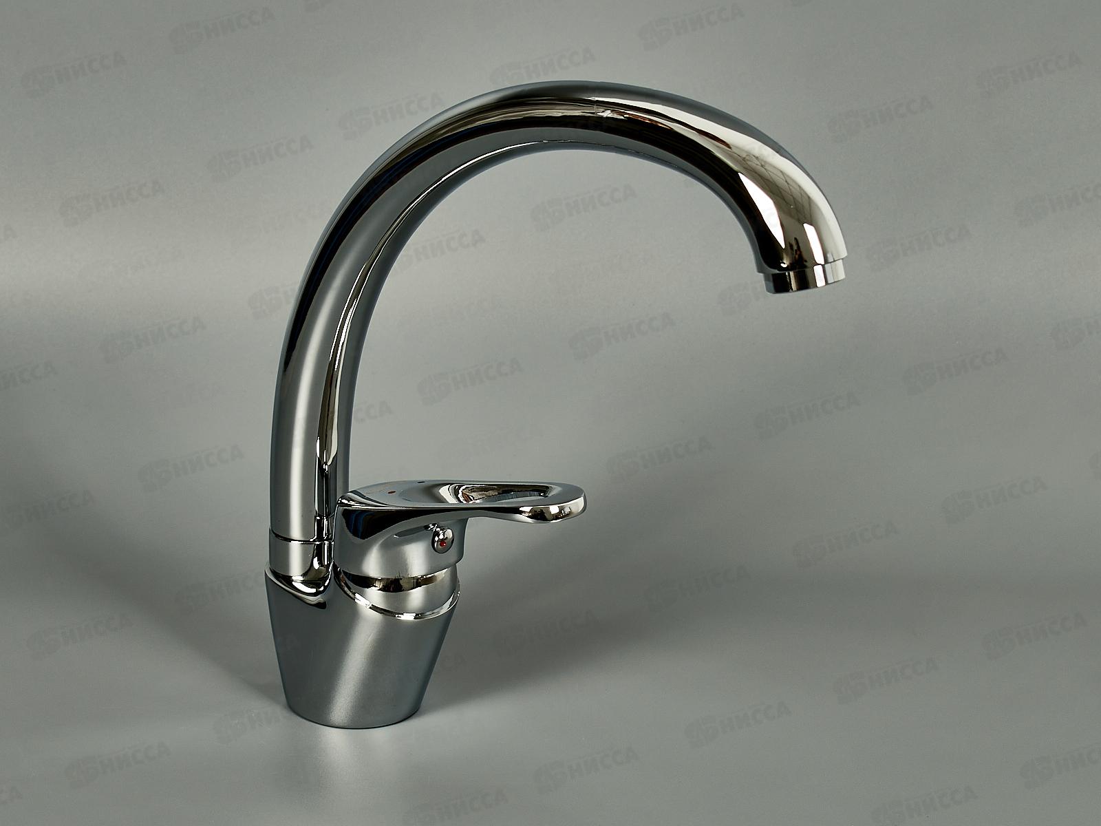 Смеситель д/кухни с гайкой, хром, EM4113  *10