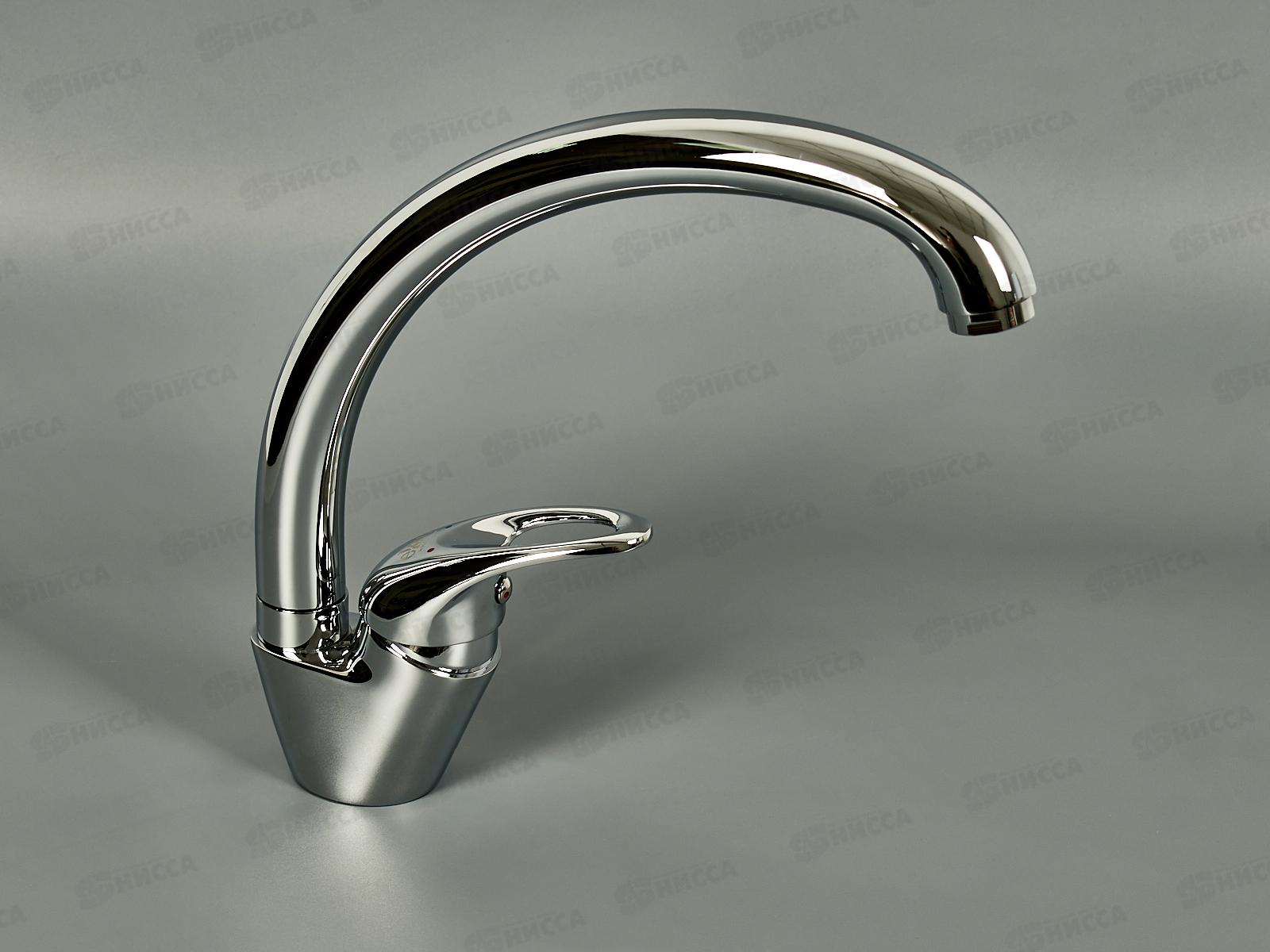 Смеситель д/кухни с гайкой, хром, EM4115  *10