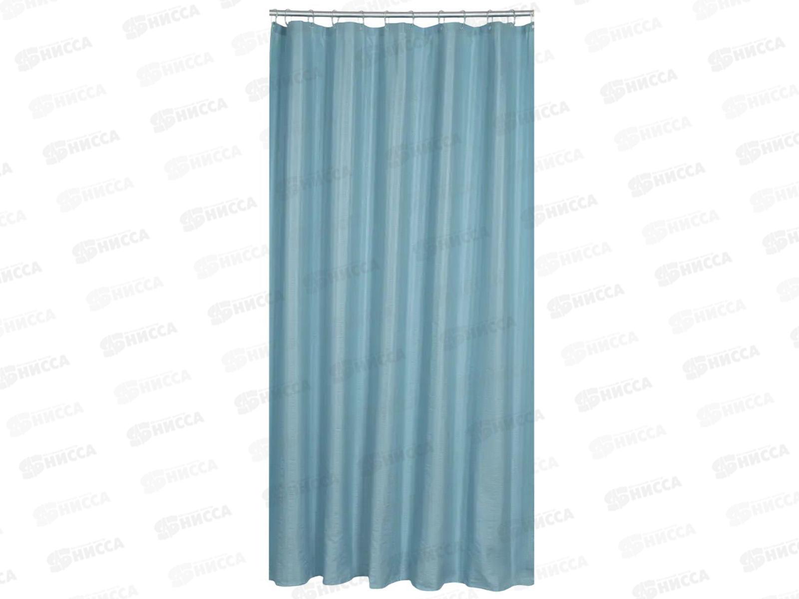 Штора для ванной 180х200см SWANNY AQUA4, бирюзовый, SWC-80-24-TRQ, 461-669 г