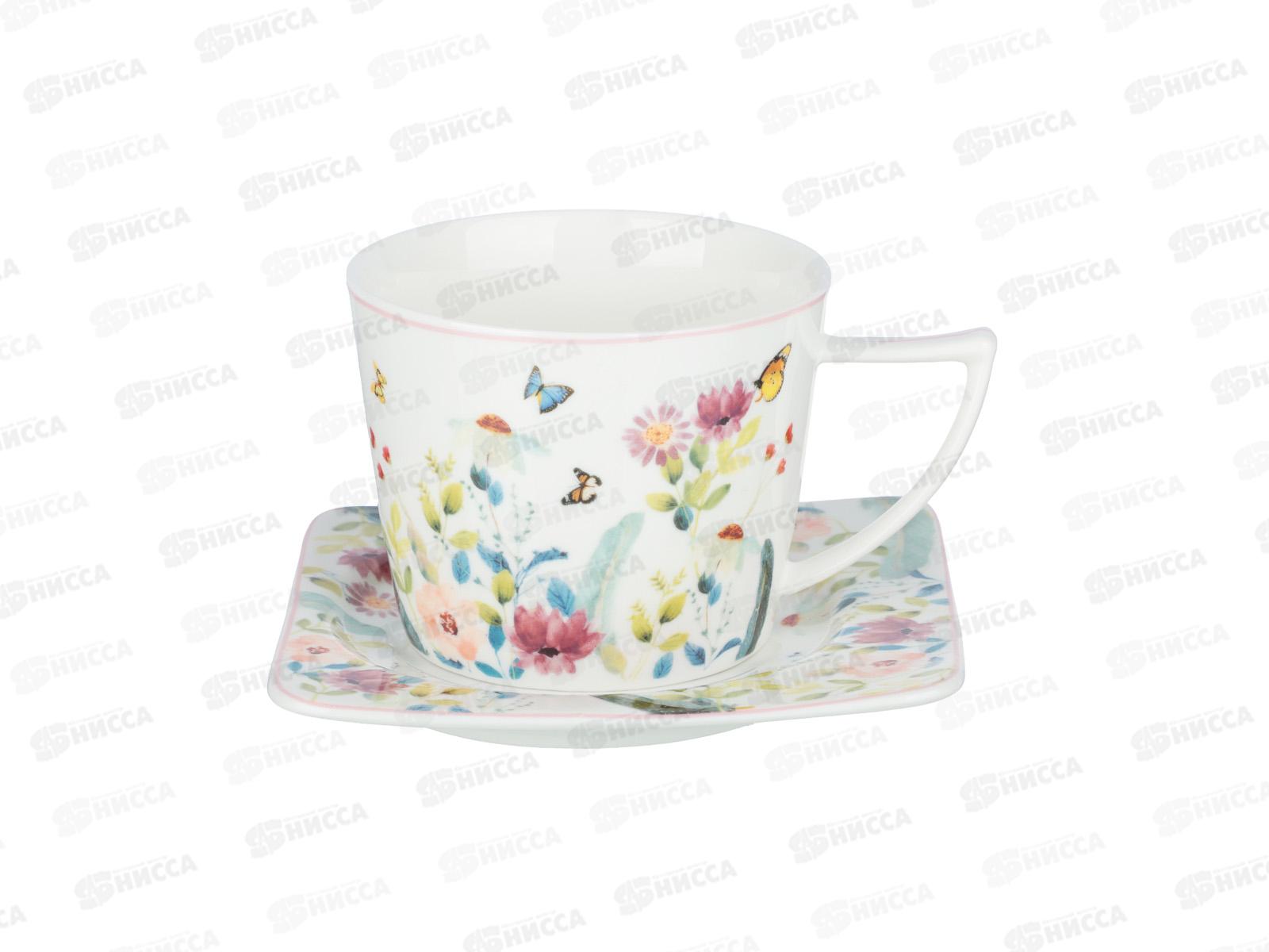 Набор чайный 2пр. Цветы MILLIMI, 250мл, фарфор, 802-520    г