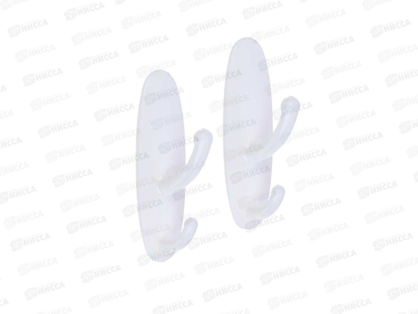 Крючки самоклеящиеся 2шт, двойные, пластик VETTA 440-400   г