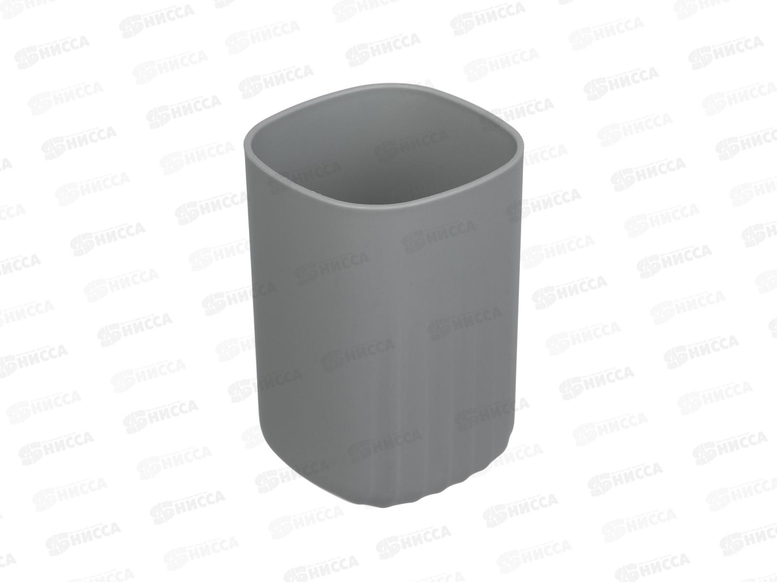 Стакан д/ванной &quotСидней&quot Vetta серый 7х10,3см, 463-570  г  *6