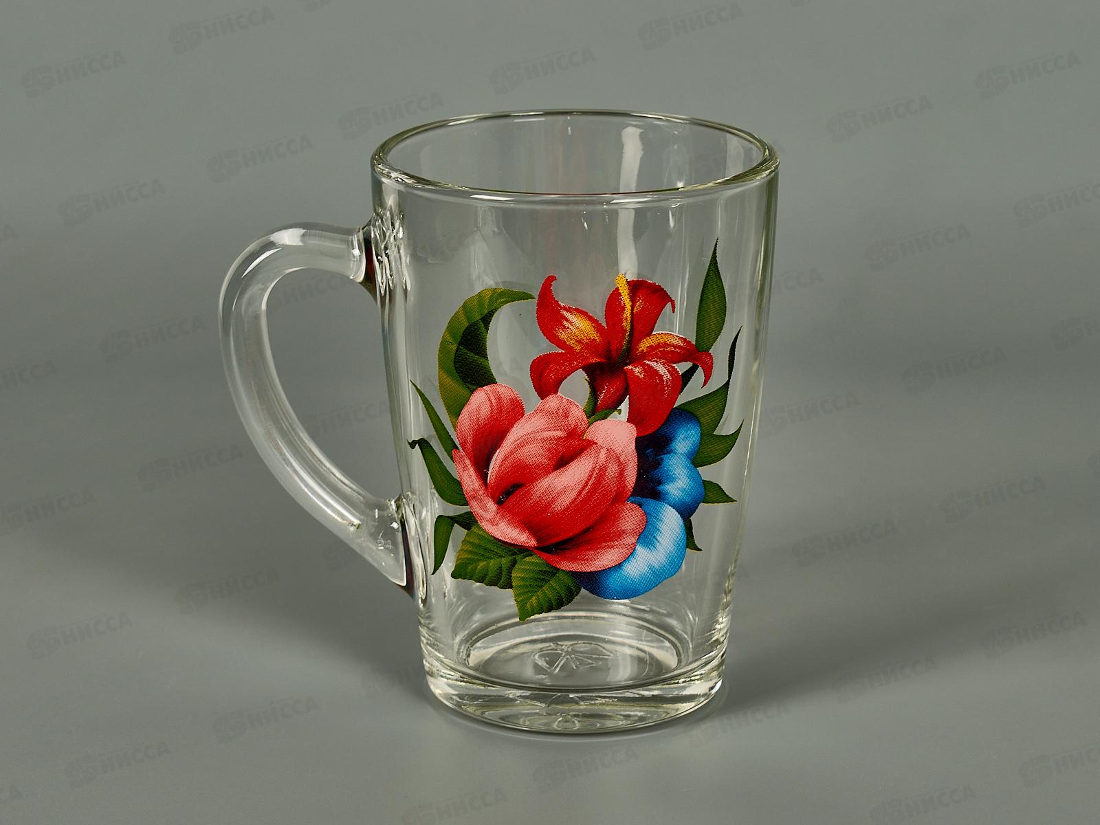 Кружка &quotКапучино&quot (Райские цветы) 300см3 *20 1334