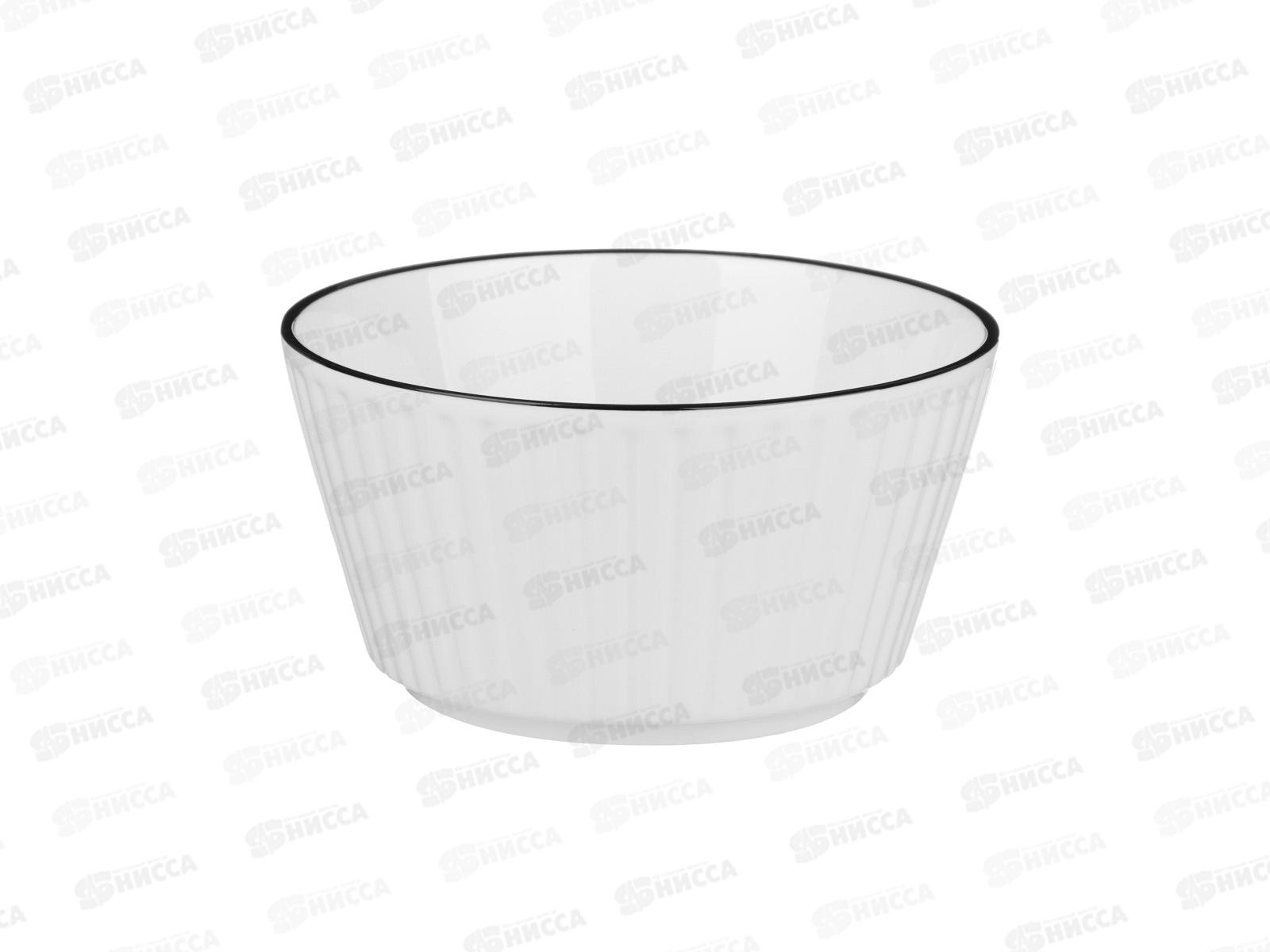 Салатник 450мл Соло, 13х7см, фарфор, MILLIMI, 816-005  г