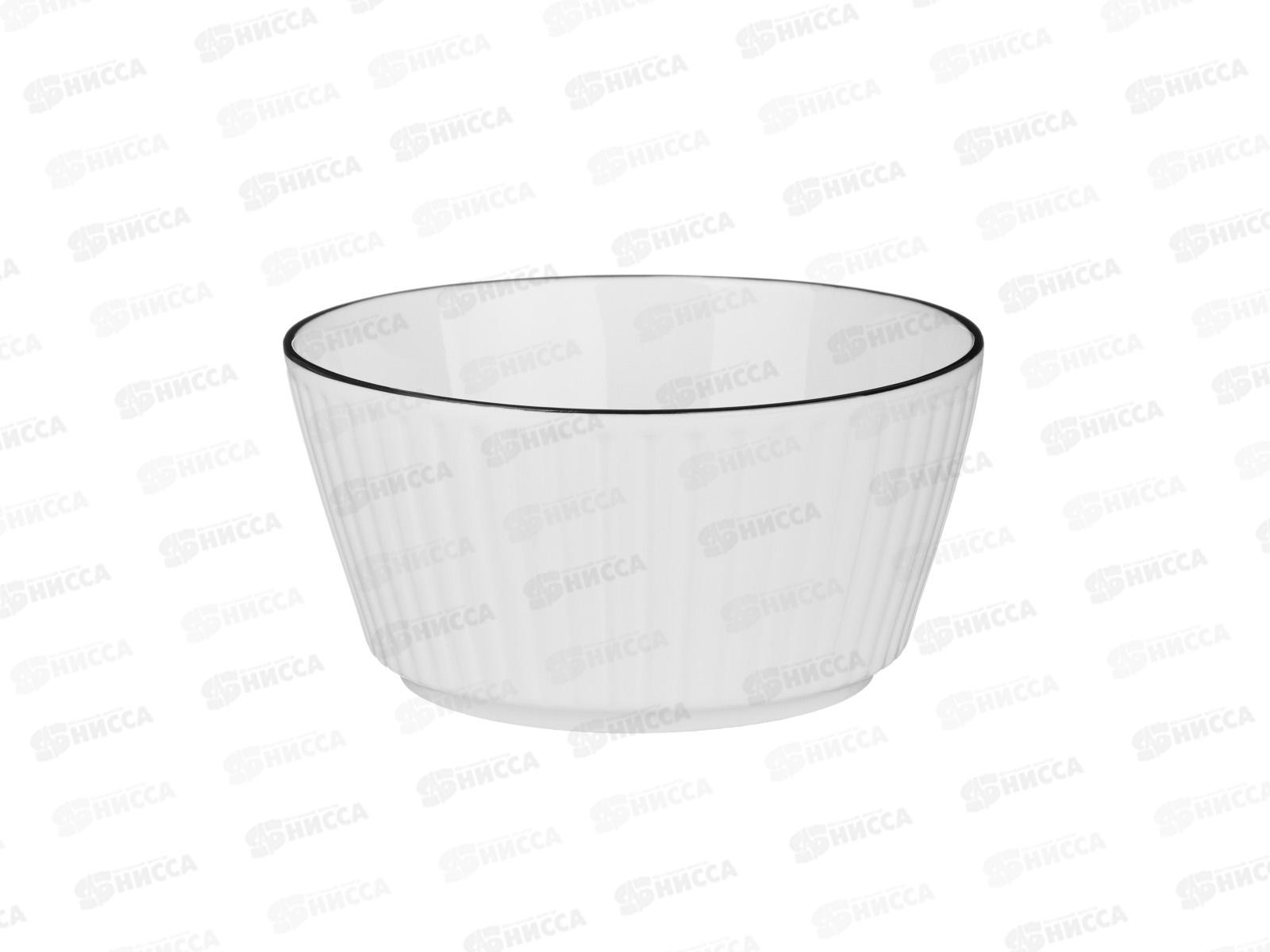 Салатник 750мл Соло, 15х7см, фарфор, MILLIMI, 816-006  г