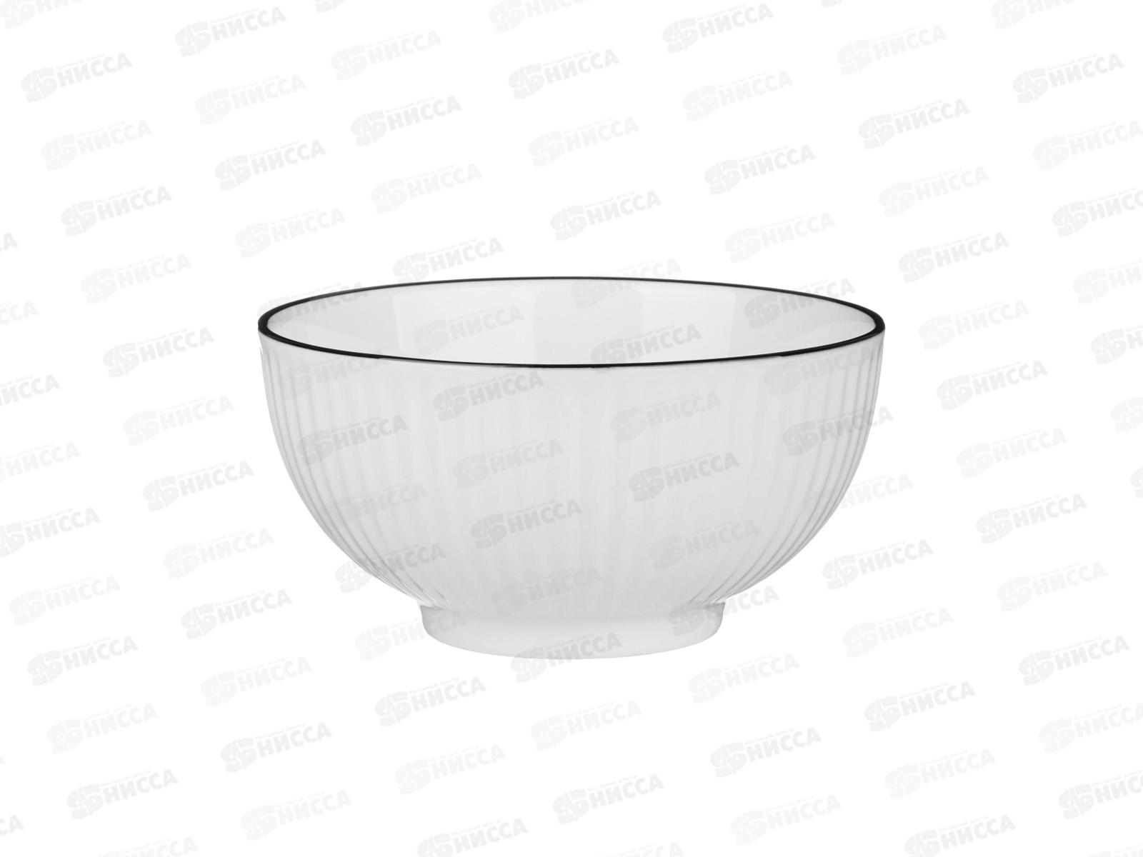 Салатник 750мл Соло, 15,5х8см, фарфор, MILLIMI, 816-014  г