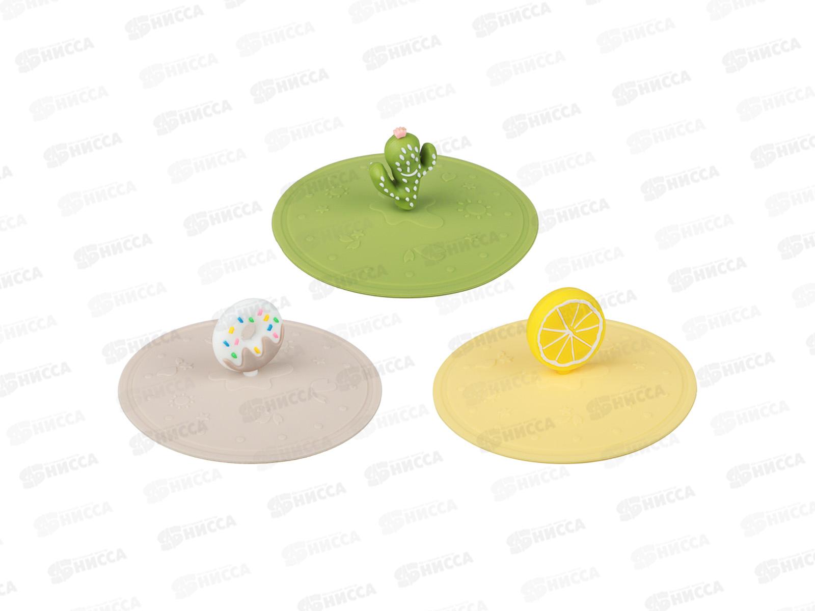 Крышка для кружки, силикон, 10см, 3 цвета VETTA 856-231  г