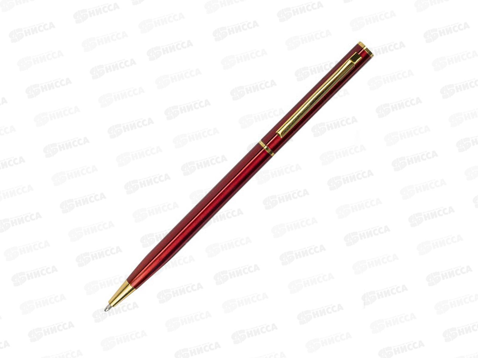 Ручка подар. шар. Brauber Slim Burgundy  0,7мм синяя 141403 *1