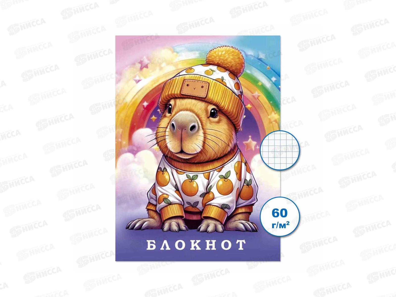 Блокнот 32л ПГС Капибарка А6 *24