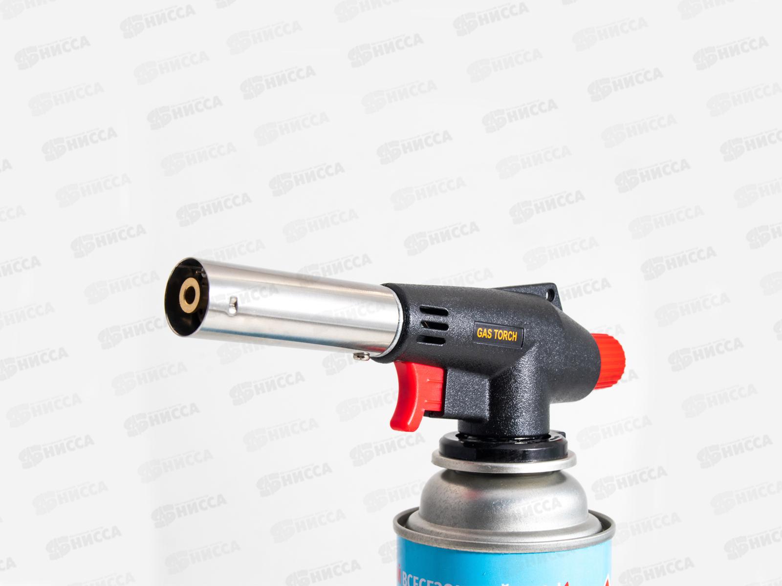 Горелка газовая пьезо №8, черная RUNIS (цанг.) 4-042