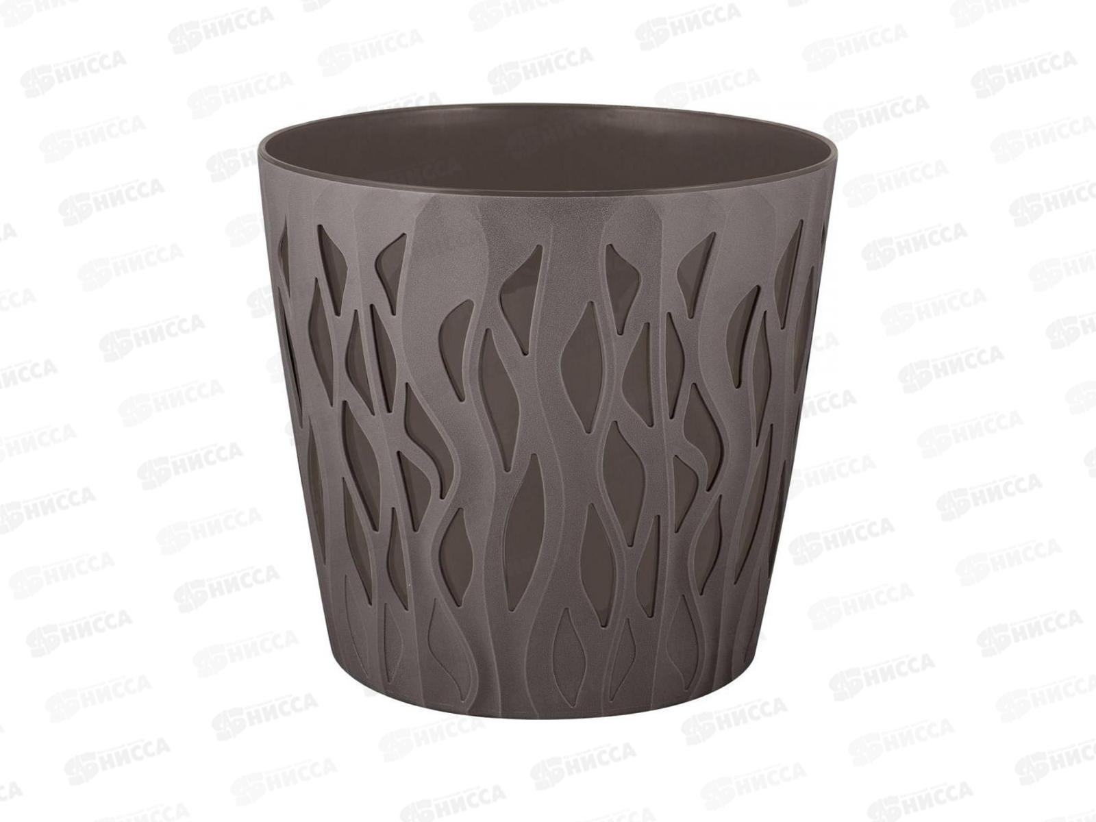 Горшок для цветов &quotInGreen Winds&quot D340мм/20л с дренажной вставкой 18,7л, антрацит *9 IG652110003