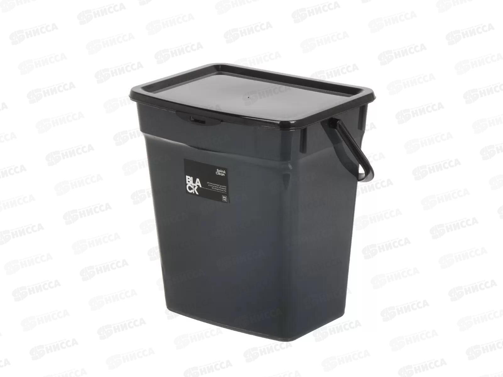 Контейнер д/стир.порошка 6л Spin&Clean Black SC140710621
