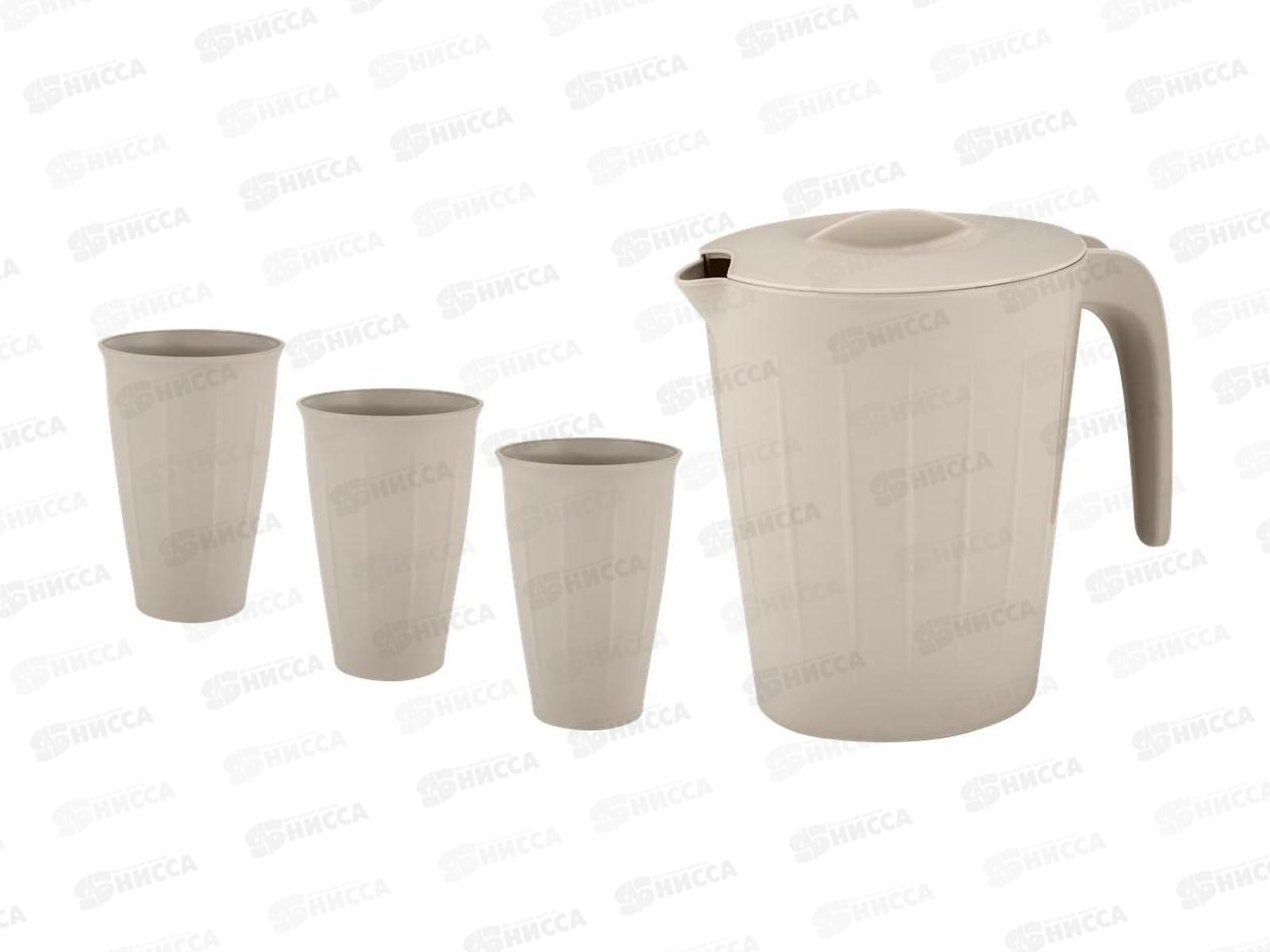 Набор кувшин Sugar&Spice 1,9л+3 стакана 0,35л, латте, SE182812005