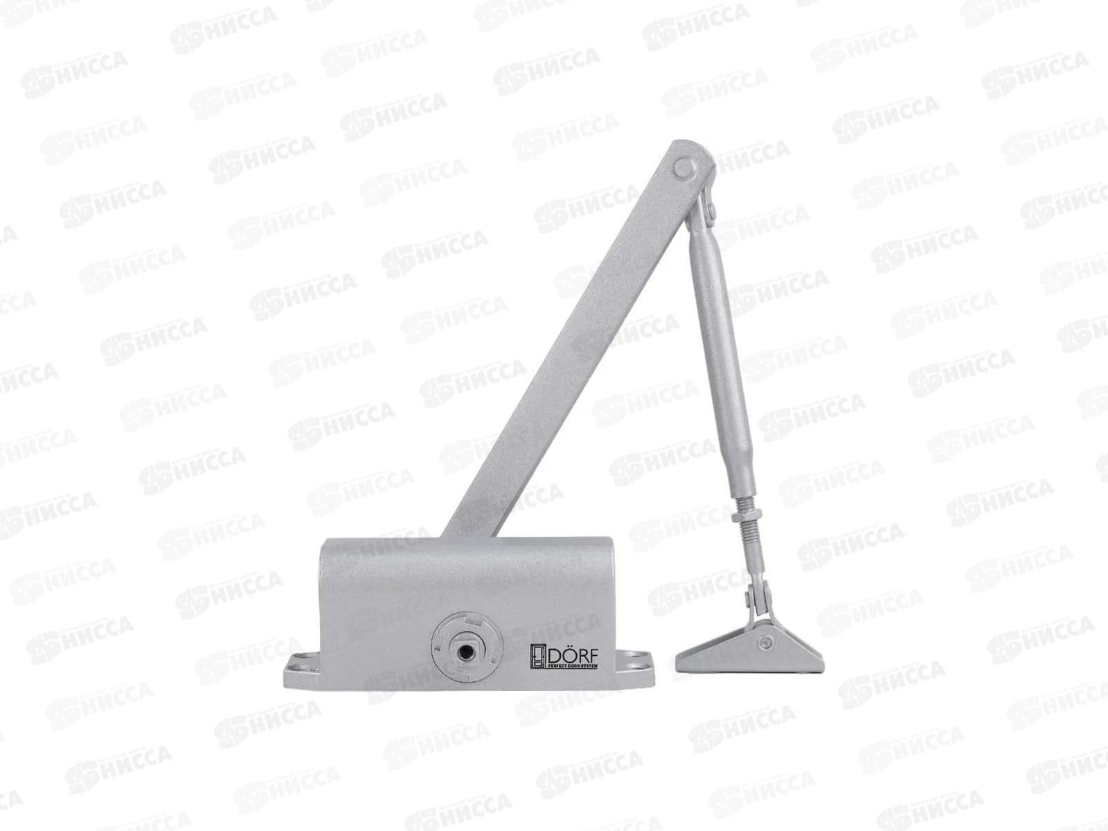 Доводчик дверной DORF Economy до  45кг серебро, L8222