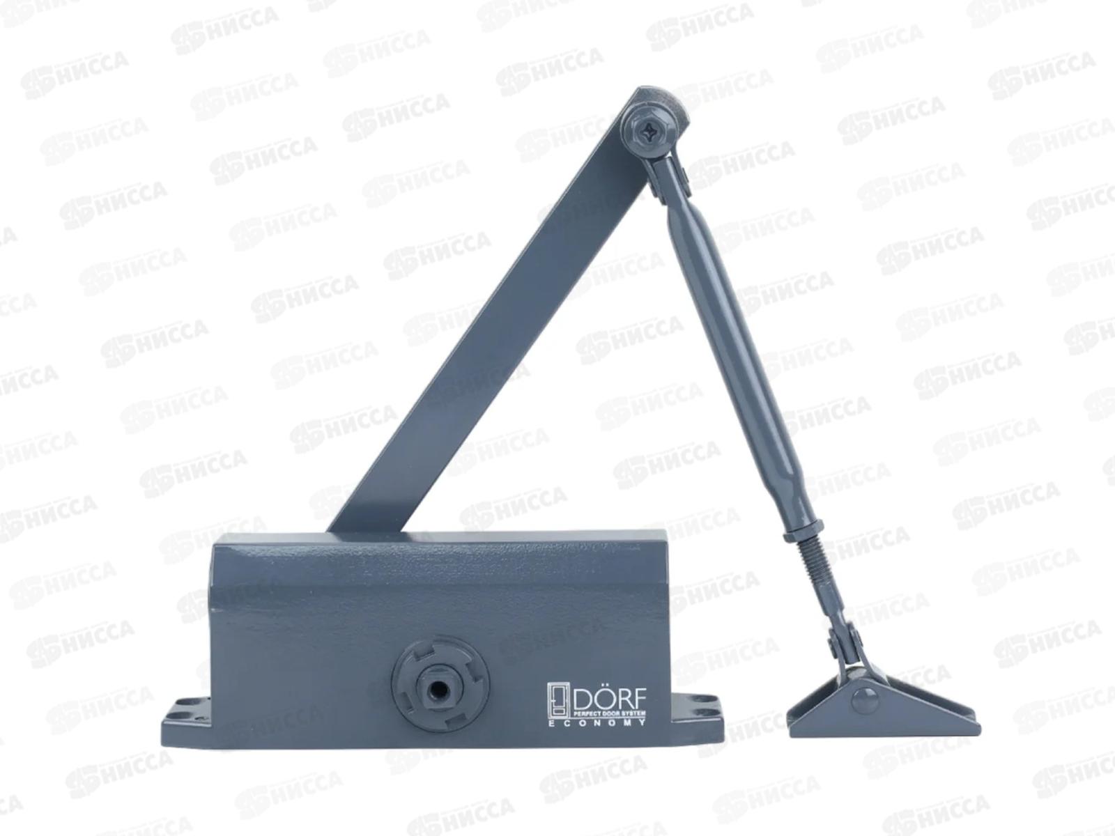 Доводчик дверной DORF Economy до  80кг, антрацит, L8223