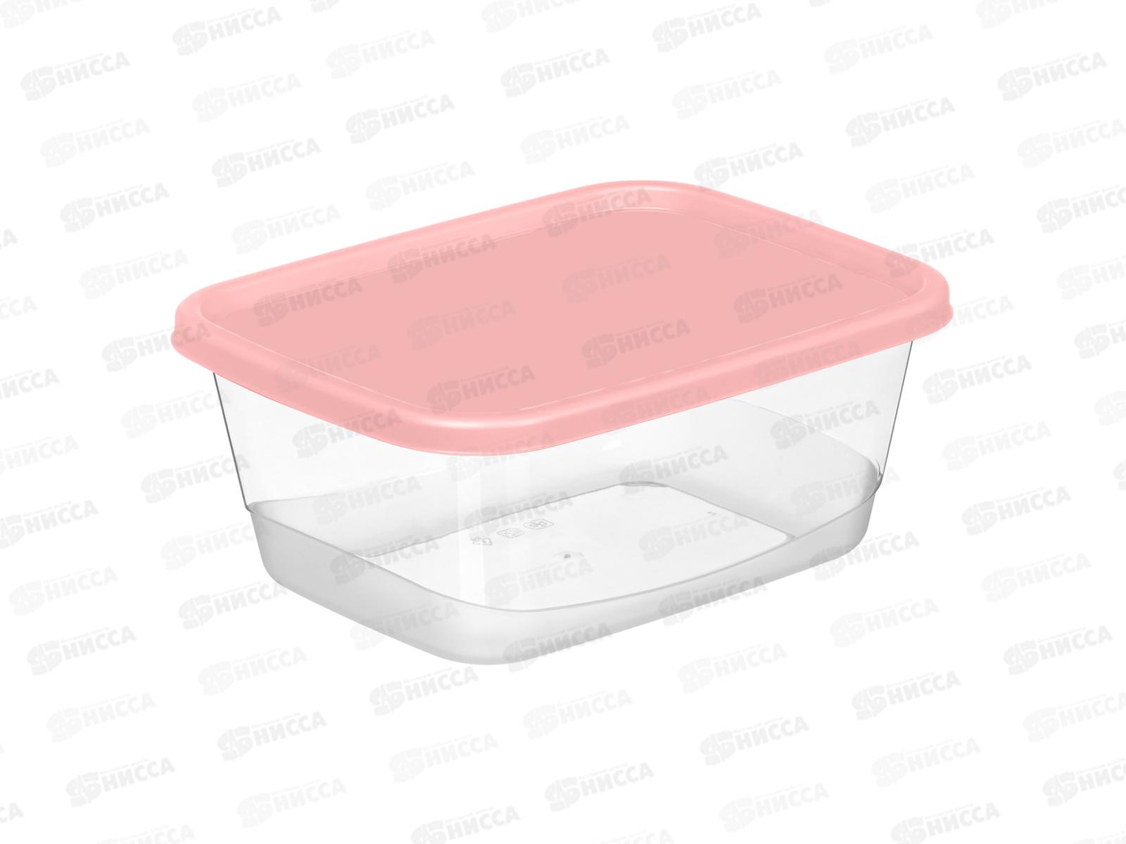 Контейнер д/прод. 0,5л прямоугольный розовый 223151908/04 *20