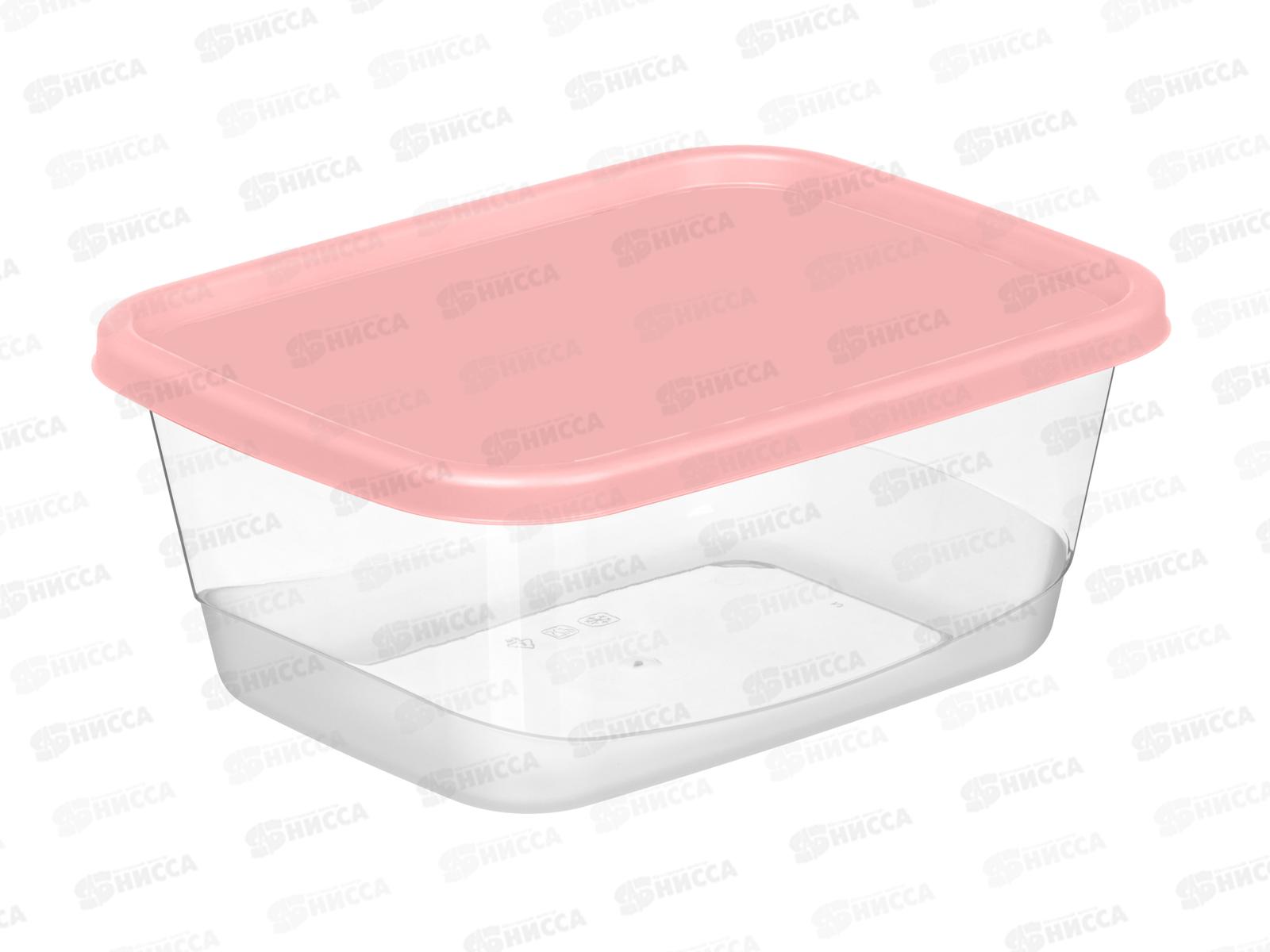 Контейнер д/прод. 1,5л прямоугольный розовый 223152108/04