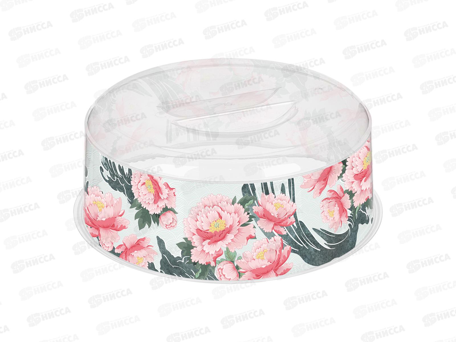 Крышка д/СВЧ Bergamo 250мм с декором &quotСад пионов&quot 223152801/00 *13