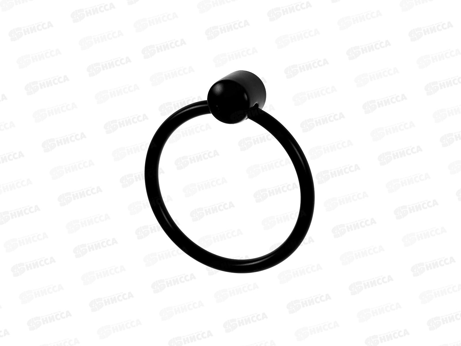 Ручка мебельная кнопка круг черный (066313)  Ж