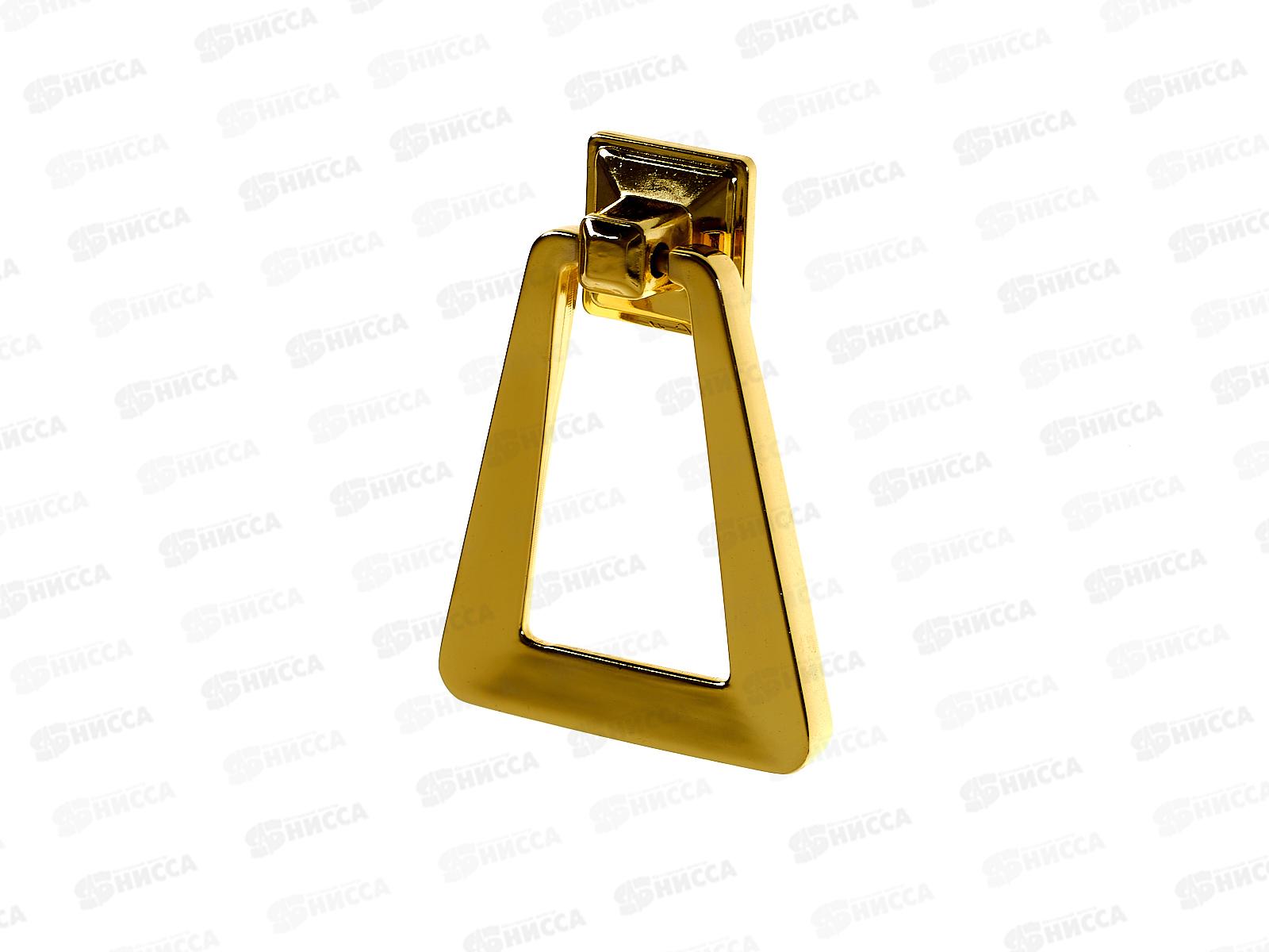 Ручка мебельная кнопка трапеция золото (066360)  Ж