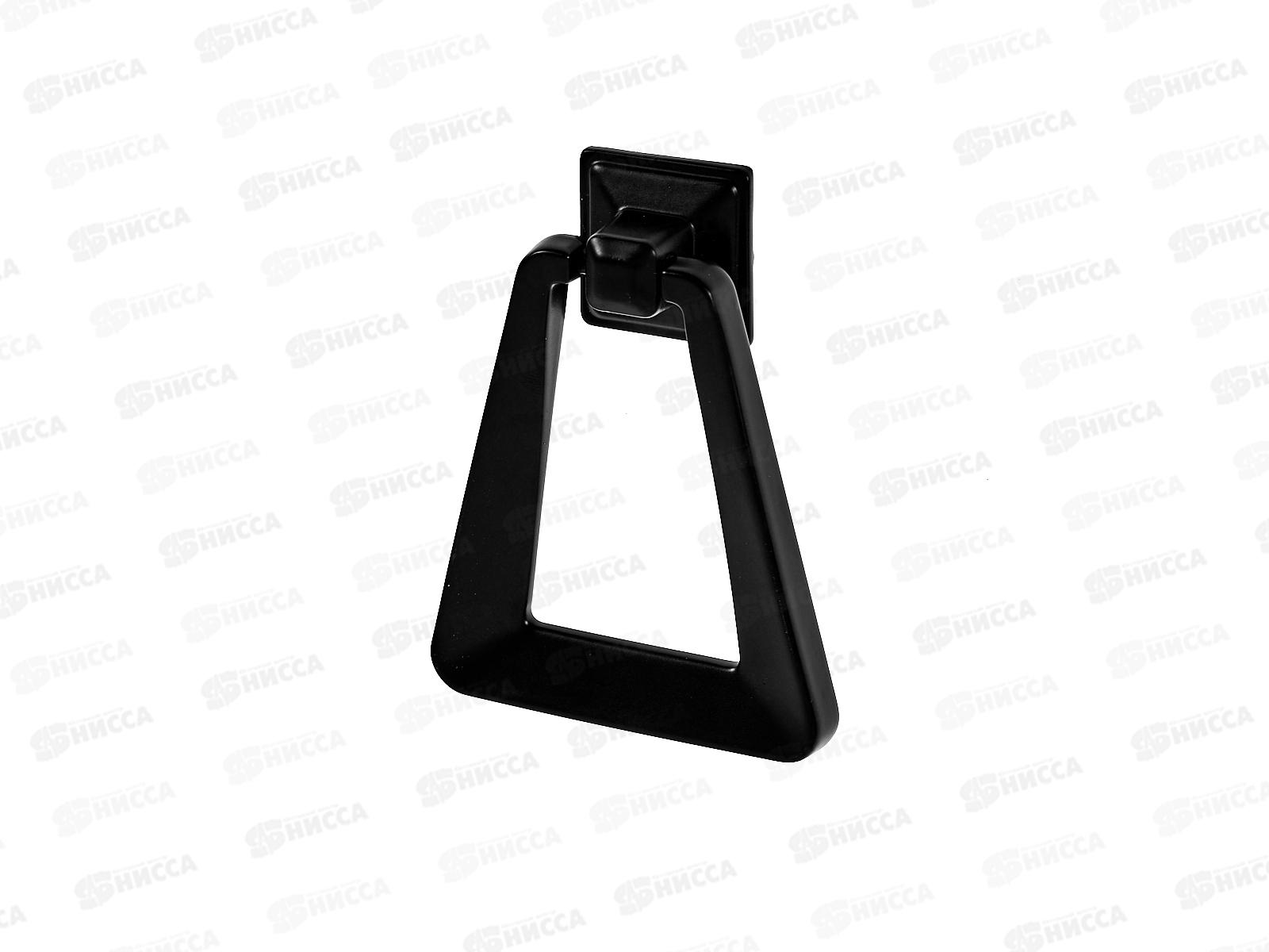 Ручка мебельная кнопка трапеция черный (066312)  Ж