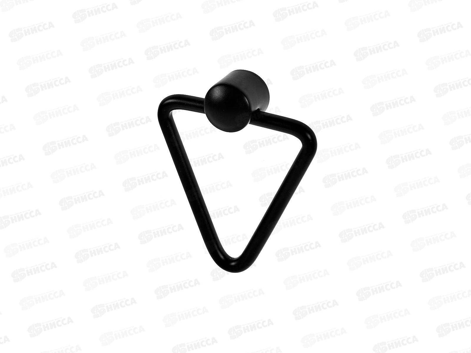 Ручка мебельная кнопка треугольник черный (066311)  Ж