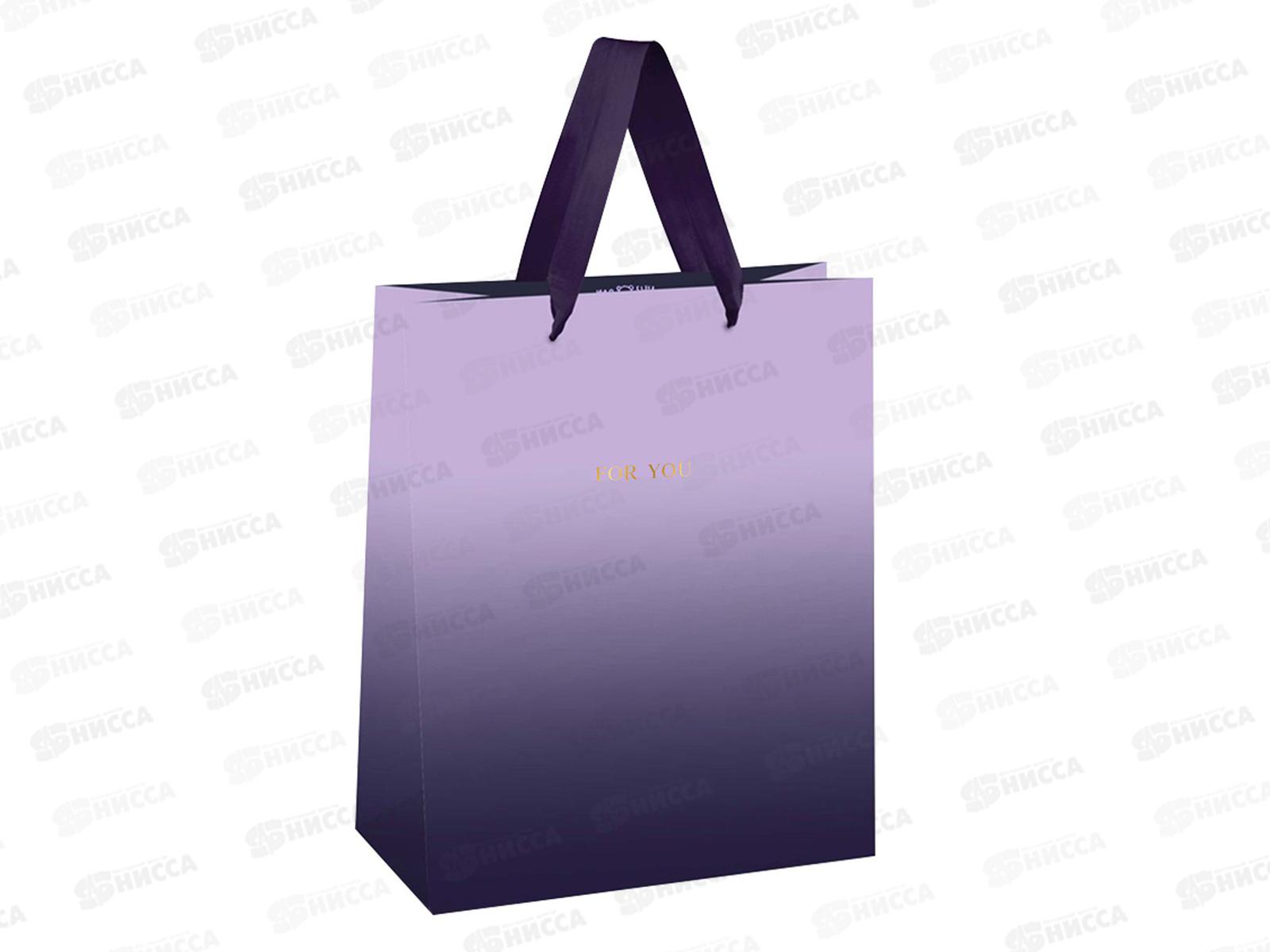 Пакет подарочный 18*23*10см MESHU &quotDuotone.Purple gradient&quot, 66154 *12