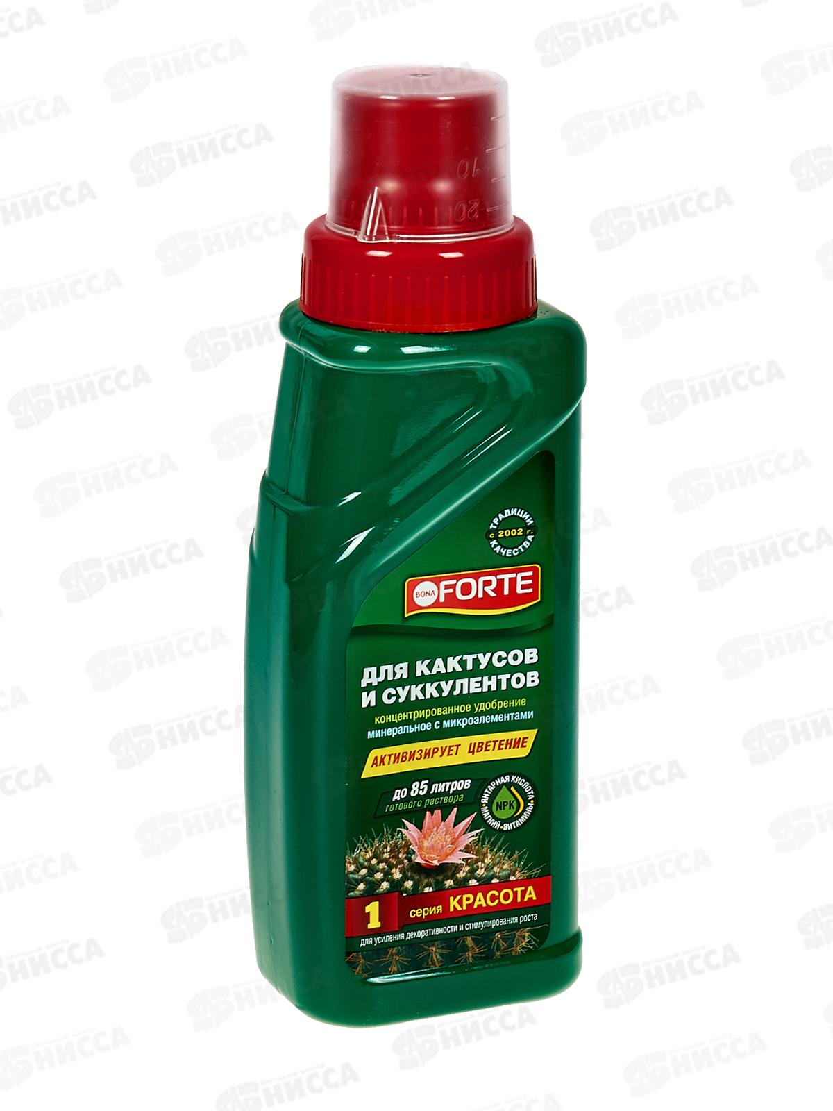 Bona Forte Красота жидкое минерал удоб для кактусов 285мл *20