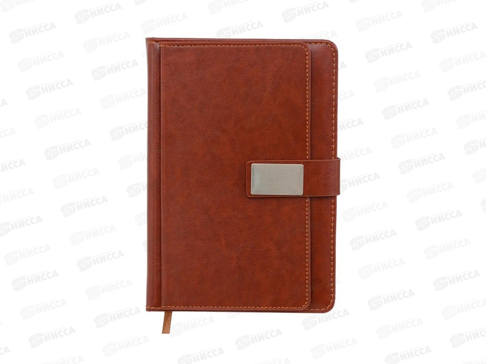 Ежедневник Basir кож.зам.,под нубук,коричневый,МС-7808*48