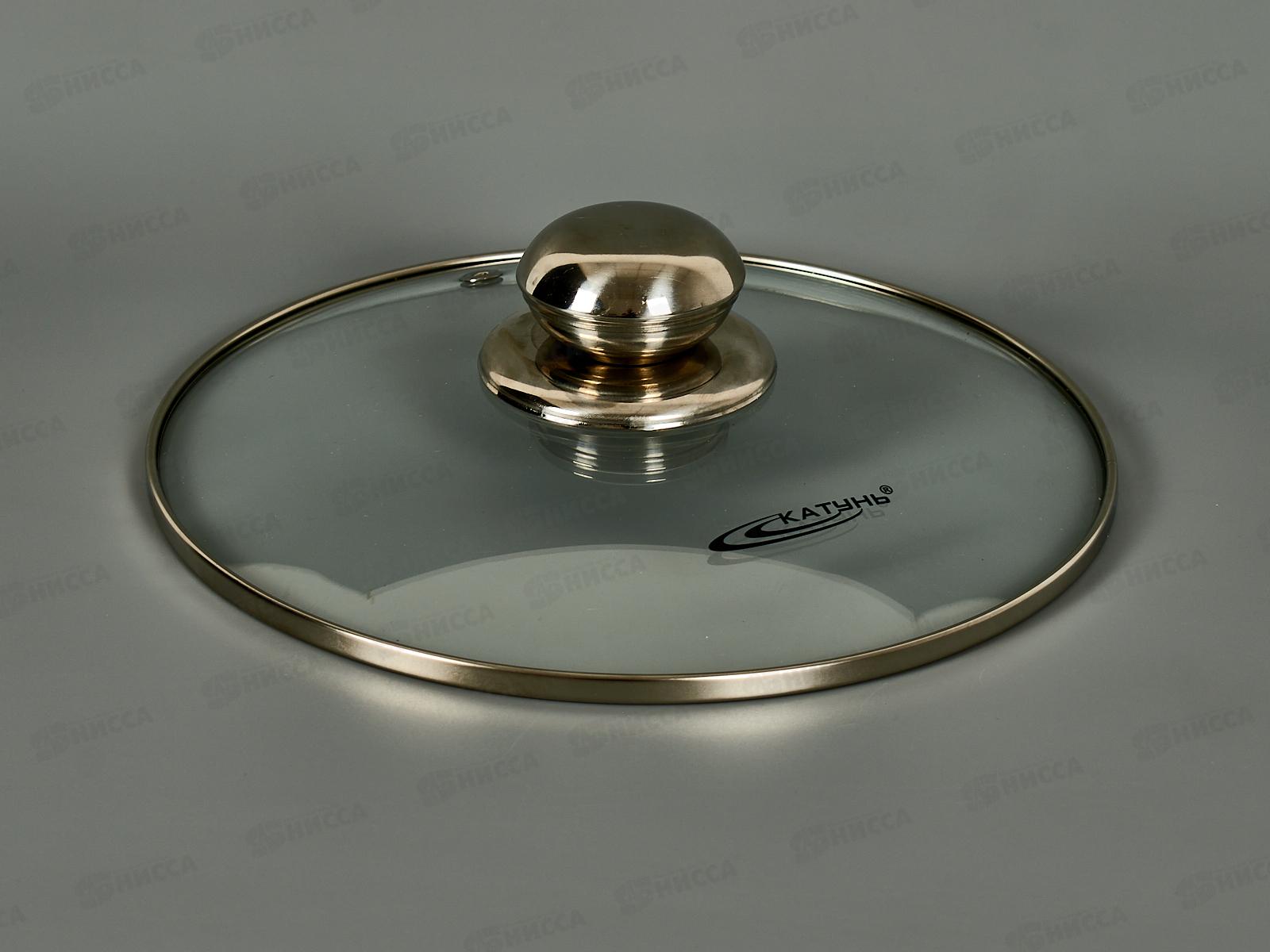 Крышка 20см стекл с мет. ободком и пароотвод КТ-020-РК