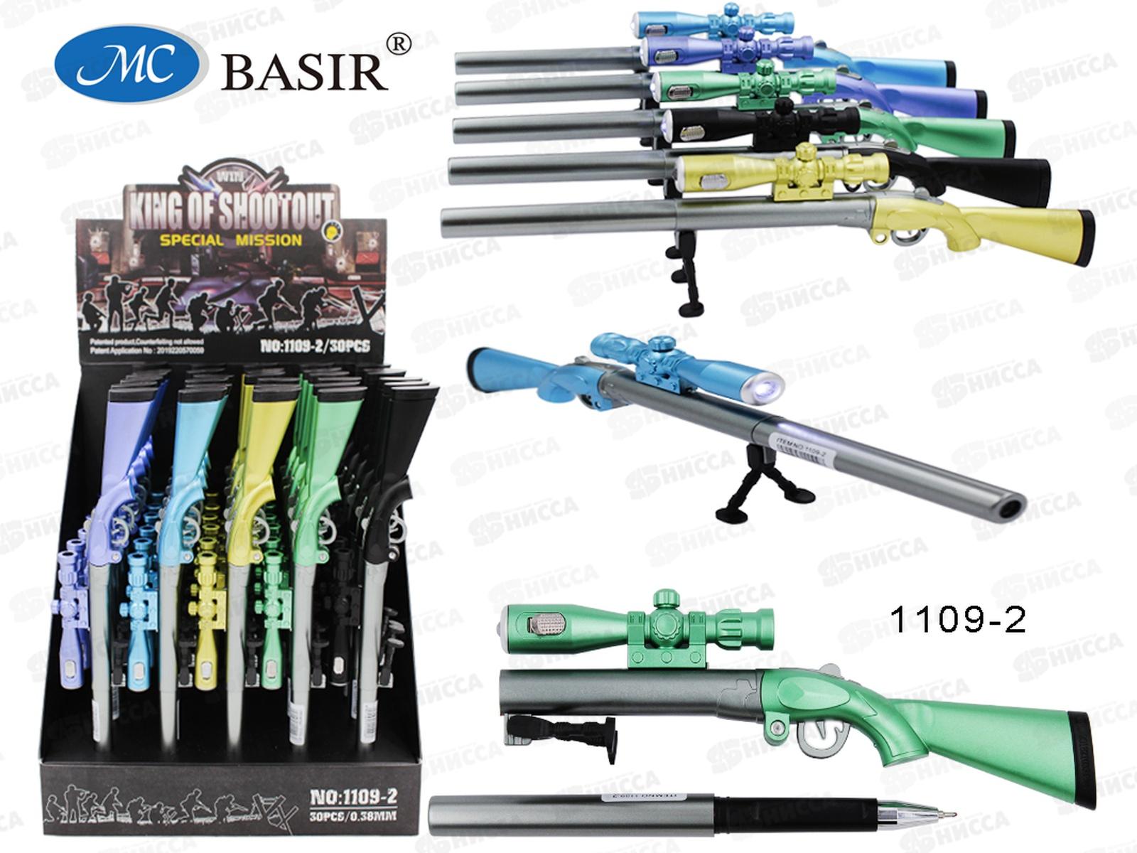 Ручка шариковая BASIR Ружье,асс 1109-2 *30