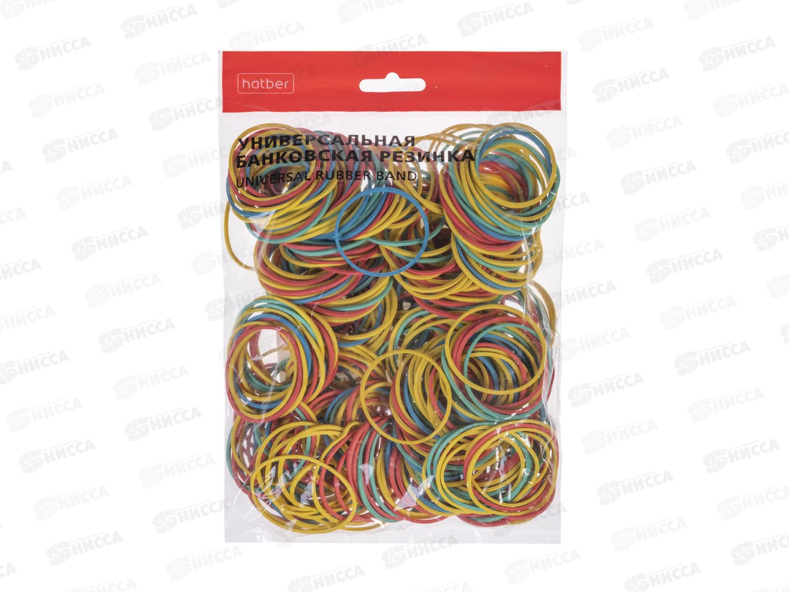 Резинка д/денег Hatber  60мм, 200г асс ,083966 *10/200