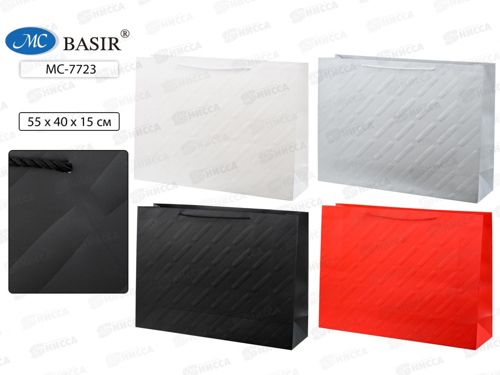 Пакет подароч. бумажный, 55*40*15см, плотн,  асс МС-7723 *20