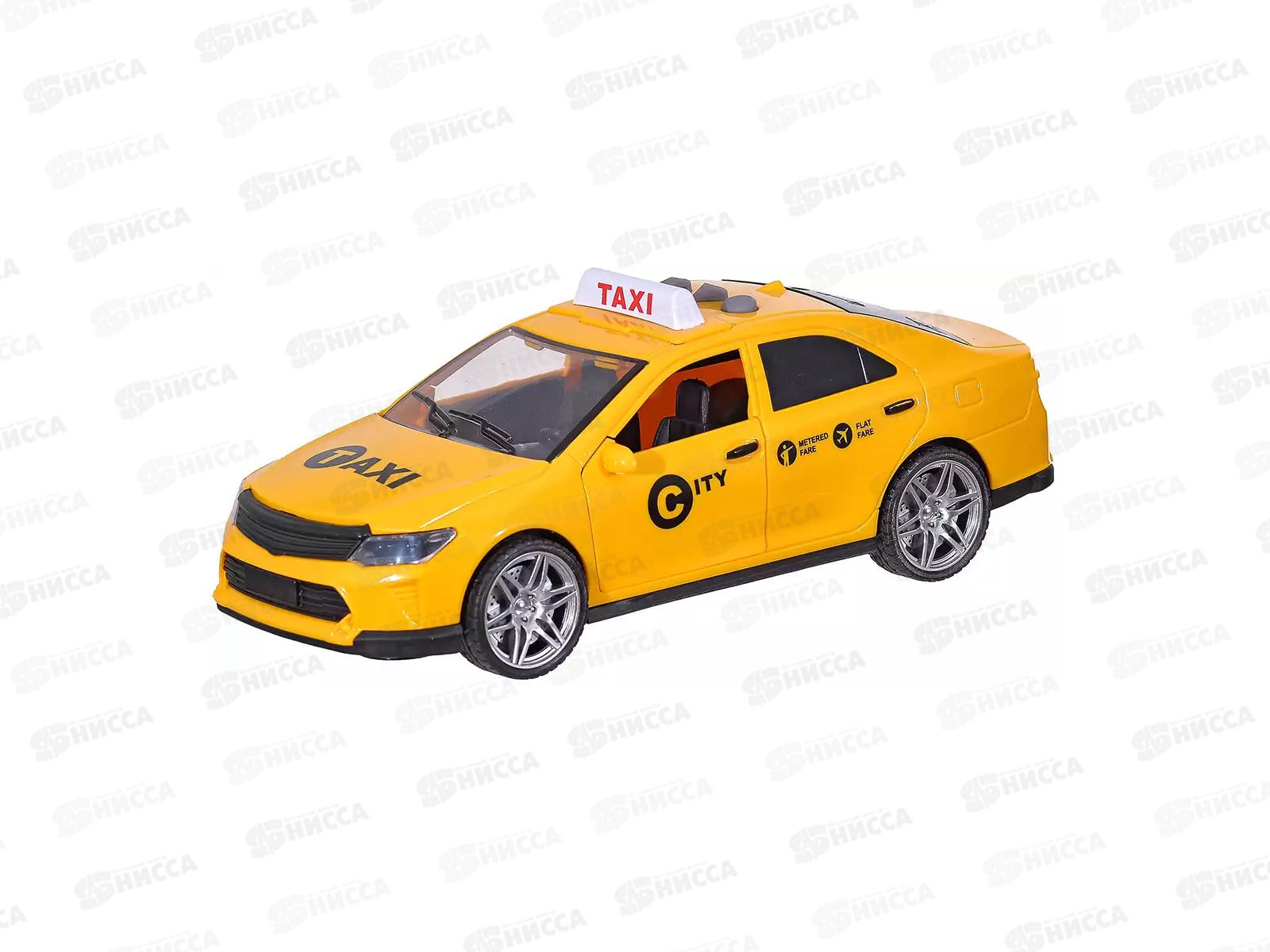 Машина инерц. 666-21Q Такси свет/звук в коробке  гб